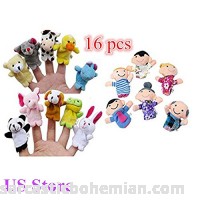 16PC Adorable Finger Puppets Animals People Family Members Educational Toy 2019 10PC B07MT5C4NX